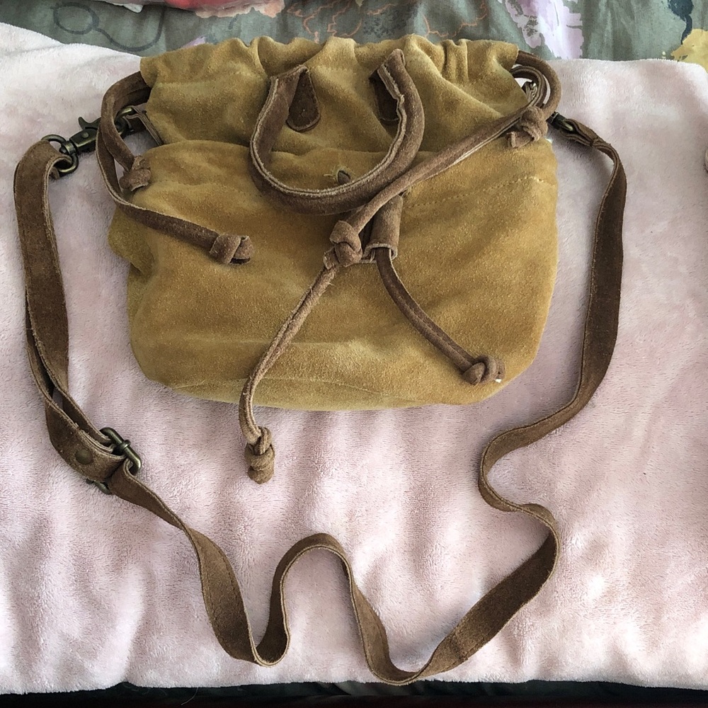 Free People! Scout Slouchy Crossbody Bag In Brown/Tan NWT! - Picture 9 of 16